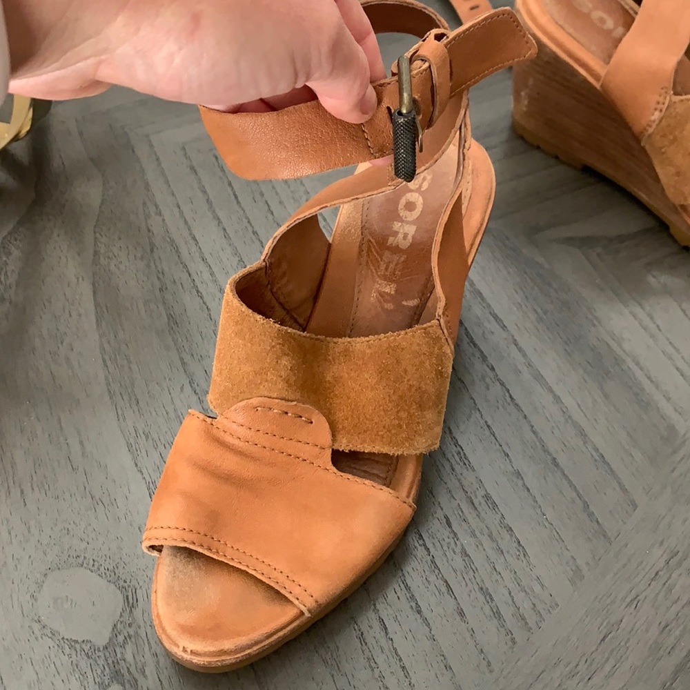 Sorel After Hours Sandal Leather Suede